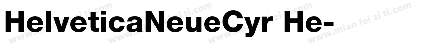 HelveticaNeueCyr He字体转换